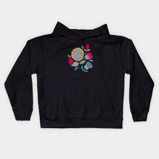 Colorfully Abstract Floral Kids Hoodie